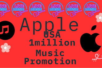 do 30days apple music promotion,usa music promotion to real 1million audience