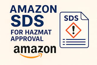 create sds or msds for amazon hazmat to help you pass review without problems