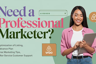 promote airbnb, booking, vrbo listing with advance marketing and optimization