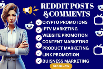 reddit post and comment for solana, ai app, iptv, crypto, affiliate ecommerce