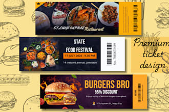 do ticket design raffle ticket, invitation, voucher design, movie ticket, coupon