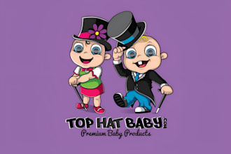 create unique custom mascot cartoon character or logo design