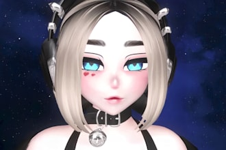custom vrchat avatar anime vr 3d character model vrc furry nsfw avi unity upload