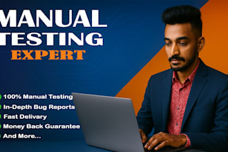 do professional manual testing for websites and mobile apps