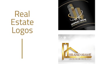 do cool logo for real estate luxury realtor home property business