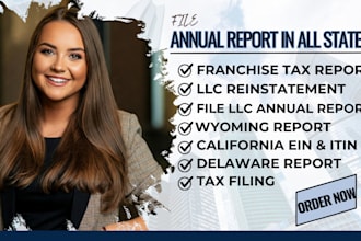 reinstate file annual report US llc corporation wyoming state llc california