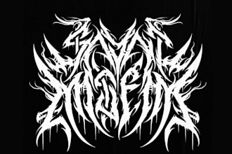 do a hardcore,heavy metal,psychedelic,metal font for your logo band or brand
