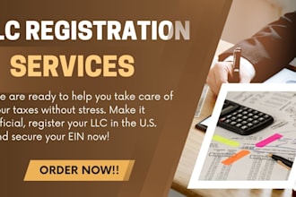 do US llc registration llc business registration llc US tax filing and get ein