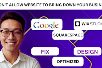 fix dns, SSL site speed issues on wix squarespace google sites website design