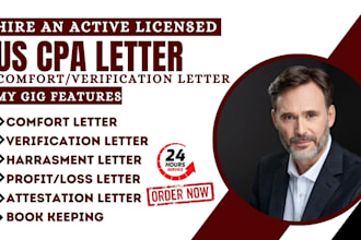 do US CPA, comfort letter, audit, financial statement, mortgage letter, profit