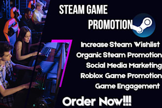 do steam game marketing promote to get steam traffic and wishlist