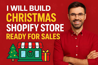 build highconverting christmas shopify store dropshipping ecommerce