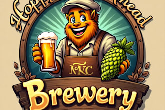 design high quality esport brewery mascot logo for your business