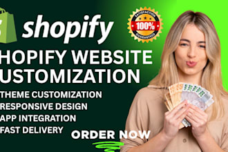 customize your shopify website store theme professionally