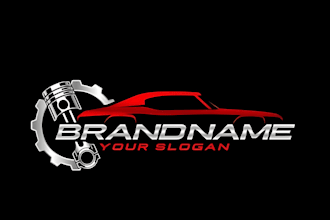 design transport logo and trucking business automotive car repairing