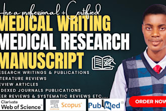 do medical manuscript writing, medical publications, review articles, case study