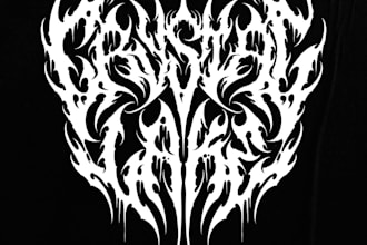design your black, slamming, brutal, death metal band logo