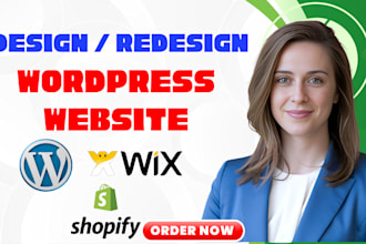 do wix website design, redesign wix website, online store,  squarespace website