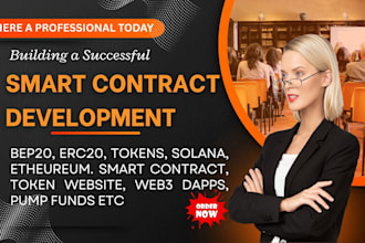 create custom smart contracts token erc20 bep20 polygon solana staking web3 sui