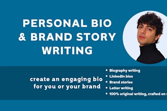 write your personal bio or brand story with impact