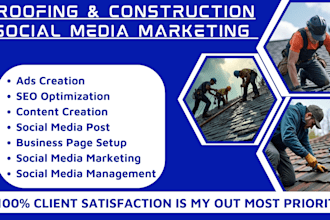 do construction roofing contractors, business social media marketing manager
