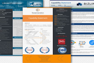 write and design a government capability statement