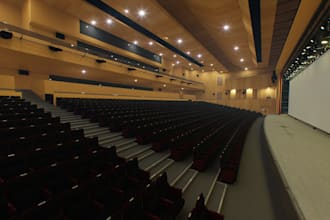 do 3d cgi civic auditorium, marquee, events, theatre, concert hall design
