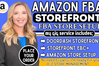 create amazon storefront, build restaurant storefront, doordash storefront, awg