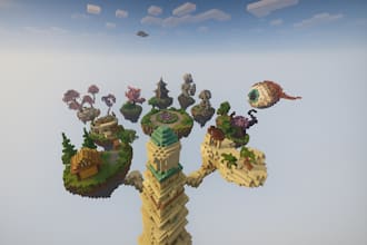 build minecraft spawn hubs, lobbies, minigame maps for you