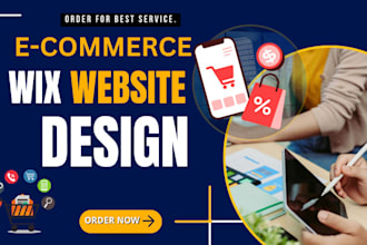 build ecommerce wix store, seo website design, landing page redesign