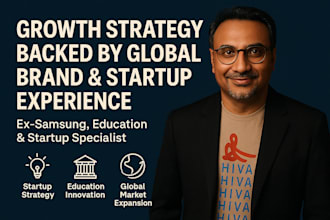 design a growth strategy backed by a startup and global brand experience