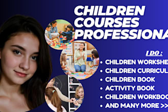 do children course children worksheet children curriculum and children book