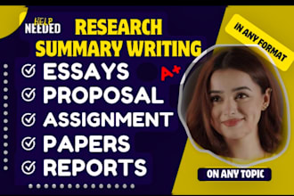 do urgent essay writing, analysis, report writing, research summary