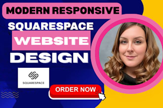 build responsive, clean squarespace website design, redesign squarespace website