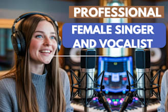 be your female singer for pop rock rap indie acoustic vocalist and songwriter