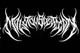 make metal, punk, pop, rock, psychedelic band logo