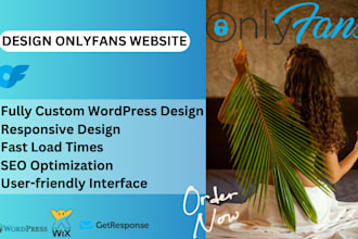 design onlyfans agency website, wordpress website, modeling, manegement website