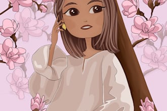 create a cartoon style character or sticker pack