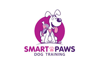 design awesome dog training company logo