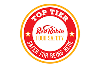 design colorful monogram food safety logo