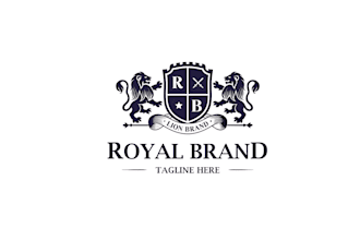 design royalist heraldic family crest coat of arms logo
