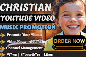 kids christian youtube video promotion, bible story christian music gospel video