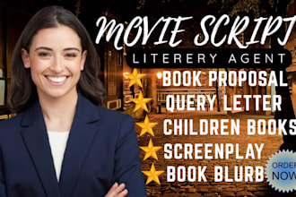 find active literary agent for your movie scripts screenplay children books
