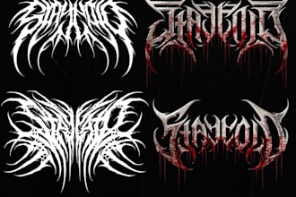 draw your thrash metal logo