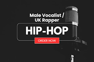 record hip hop soul vocals male singer songwriter  hip pop rap vocal UK rap song