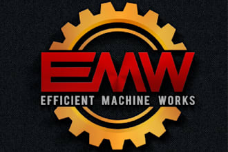 design efficient industrial machine works logo