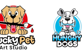 design pet animal pet shop dog logo