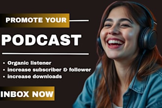 promotion podcast on our high traffic podcast network, help increase downloads