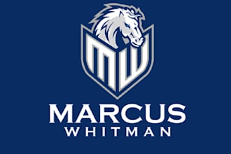 design particular elementary school mustang logo