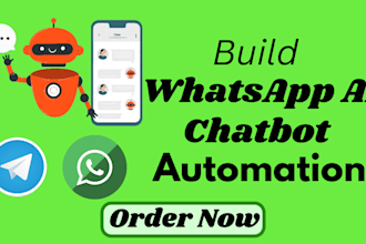 build whatsapp ai chatbot telegram chatbot automation into whatsapp telegram